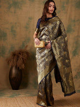 Womens Fashion Ethnic Navy Blue Color Sarees-MLSHWSA1082NBL0ONE